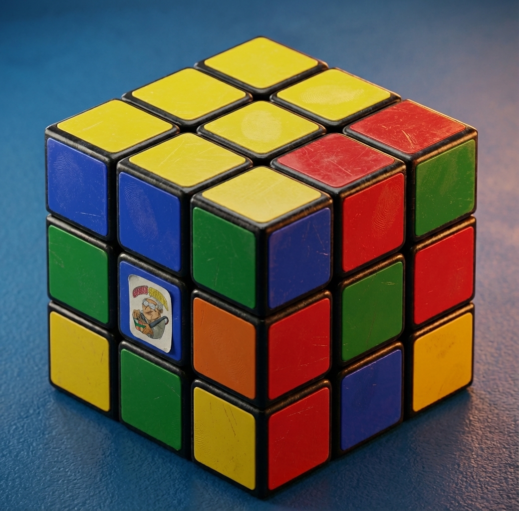 Rubik's Cube with Cubing Grandpa logo